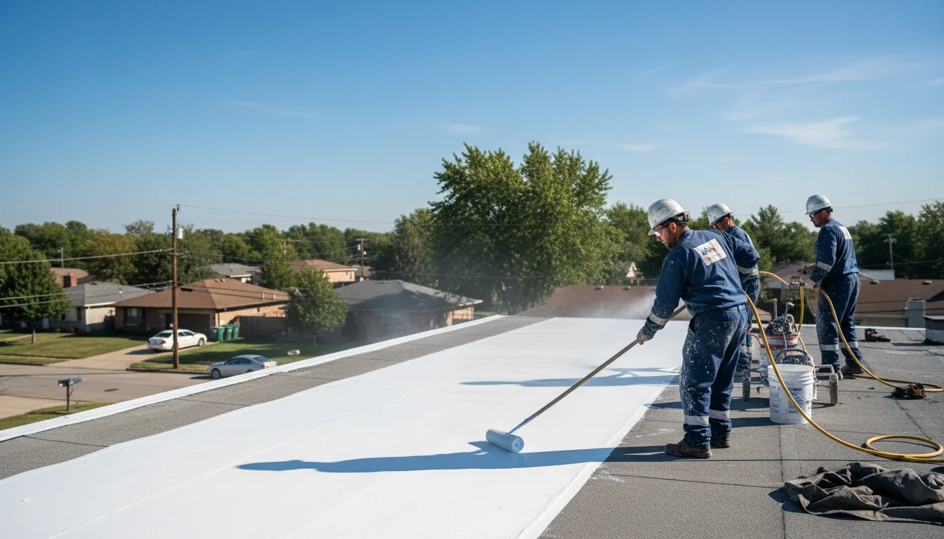 Commercial roof coating in Martelle, IA near me